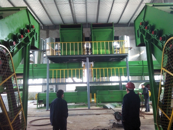 开清除杂机安装现场